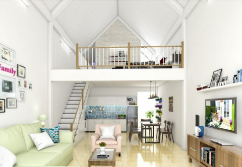 Chiêm ngưỡng 10+ bản thiết kế nhà cấp 4 có gác lửng đẹp nhất